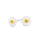 Charming Daisy Earrings Fashion 925 Silver Ear Studs Sterling Silver Cubic Zirconia