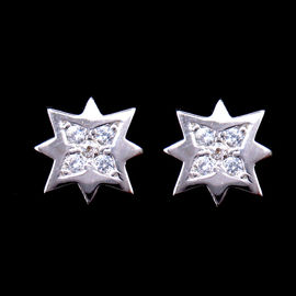 Flower Shape 925 Silver Earrings For Women Nickel Free And Lead Free